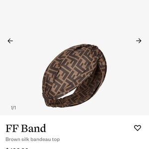 Fendi headband authentic. Good condition